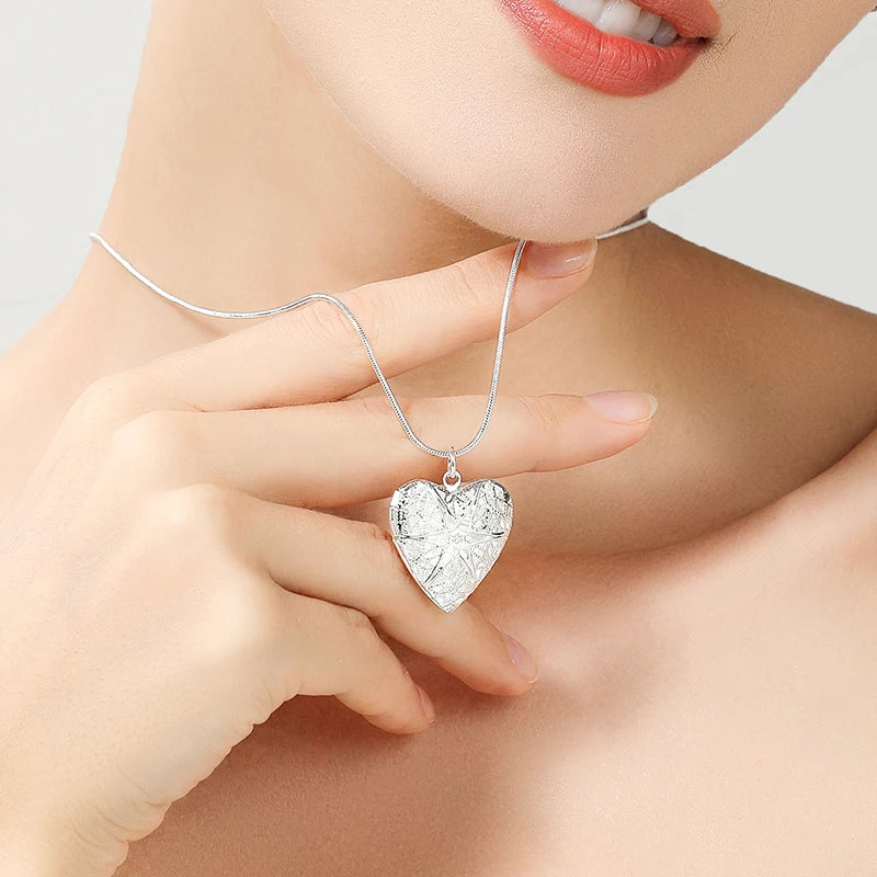 925 Sterling Silver Pendant Necklace 4U