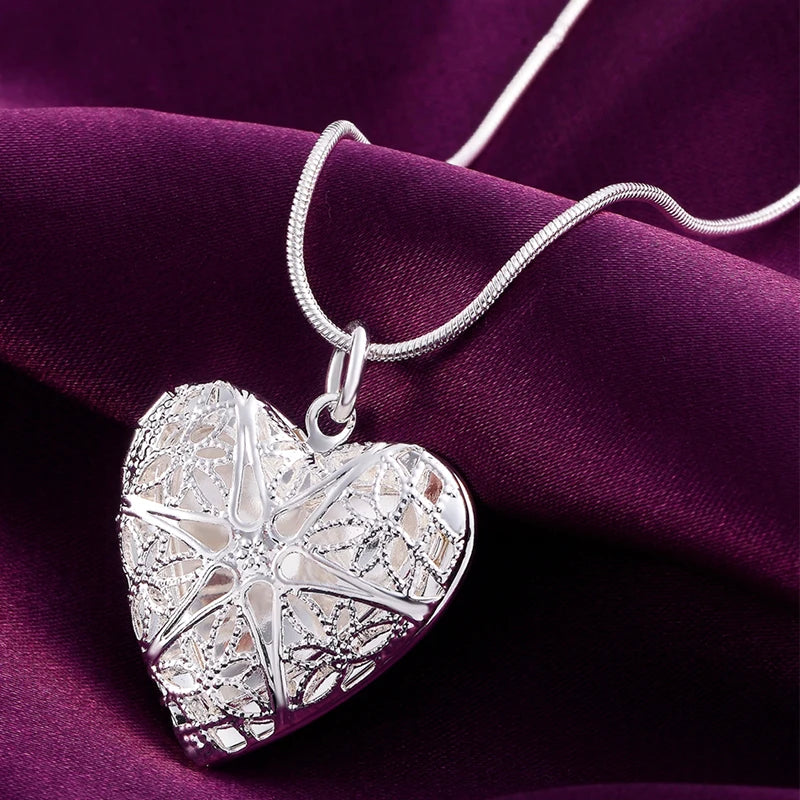 925 Sterling Silver Pendant Necklace 4U