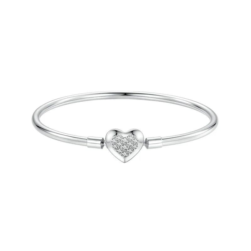 925 Silver Heart/Shell Bracelets, 4U