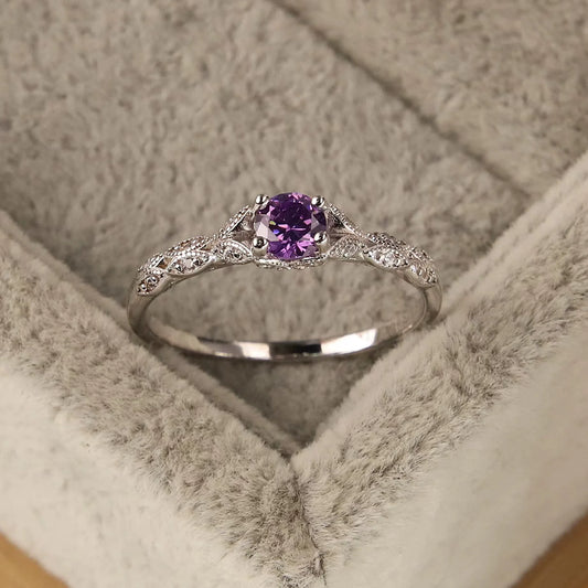 Simple Fashion Gem Temperament Ring 4U